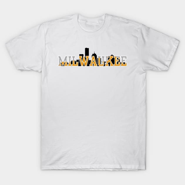 Milwaukee Skyline T-Shirt by zsonn